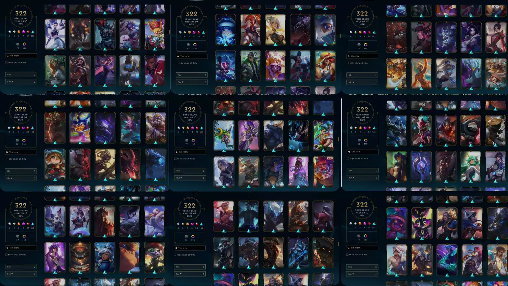 Ảnh 💥 ACC LOL CỰC VIP - 322 SKIN 💥 🌟 Có Sylas Tro Tàn – Skin siêu hot! 🎮 TFT dư 6 Huy chương